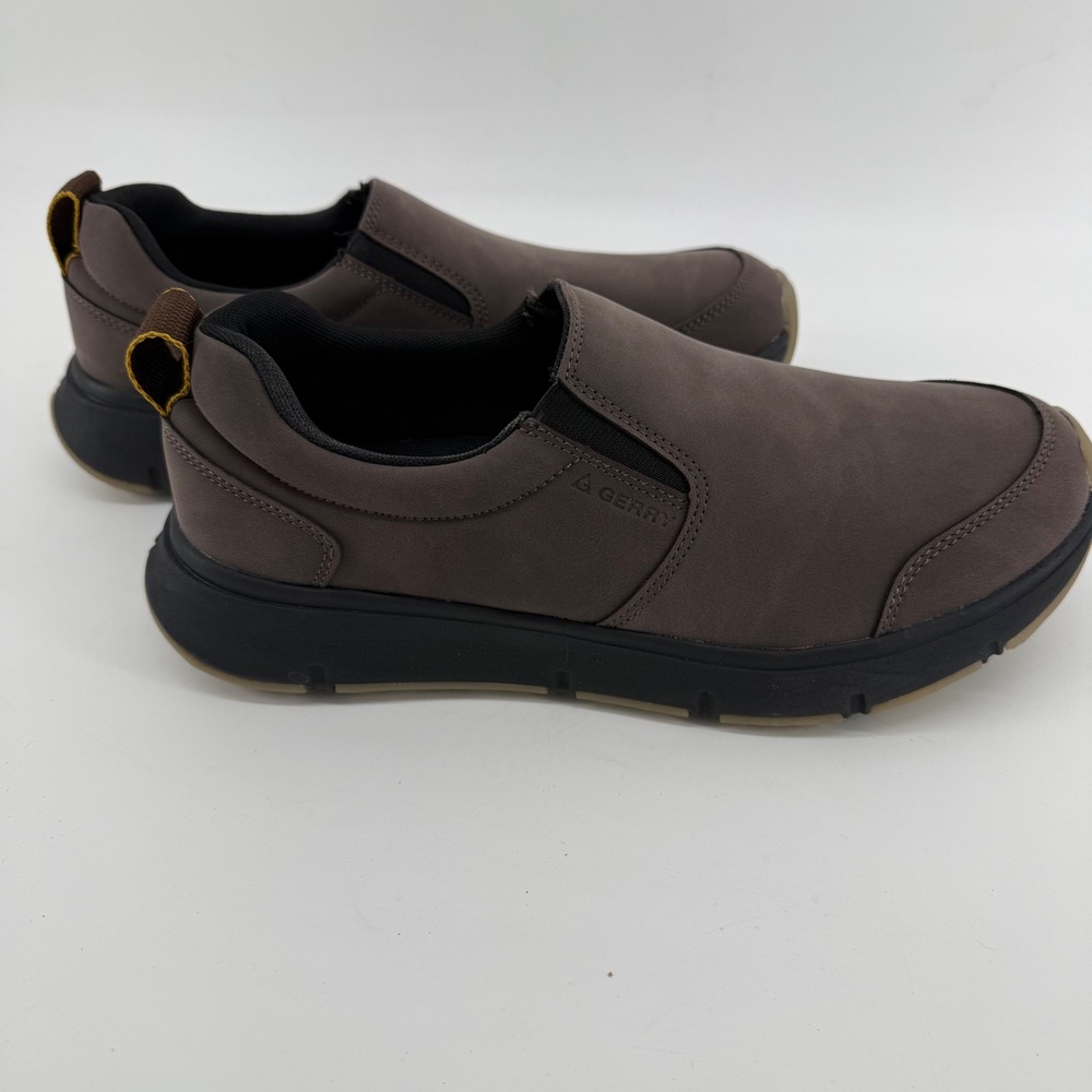 Gerry Mens Moc II Brown Slip On Walking Shoes Size 9.5‎ 1917429 Comfort Loafers